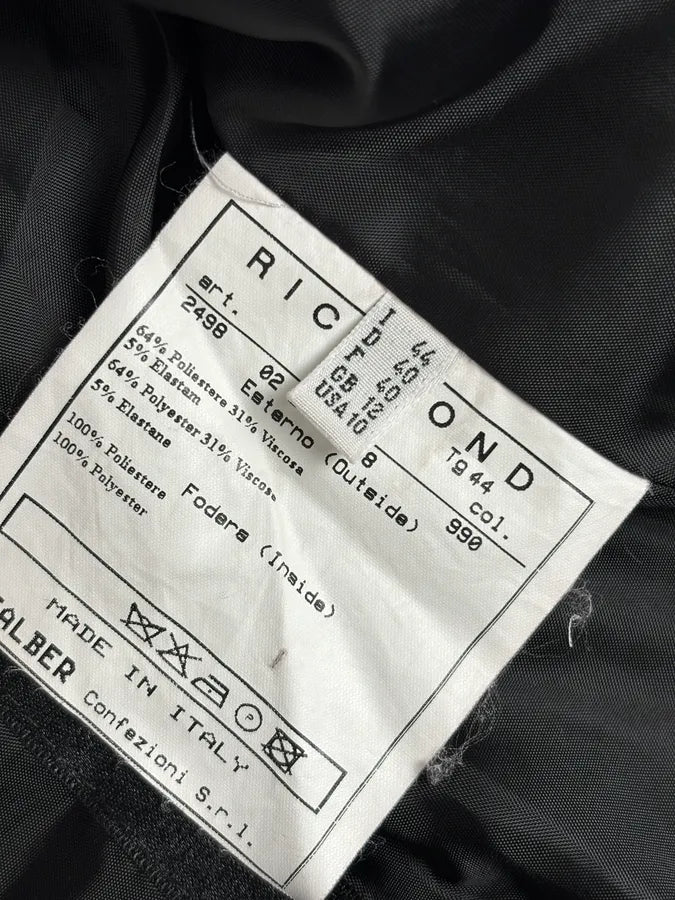 2000s Richmond Black Nylon Signature Minimalist Jacket qmCMRyT 9