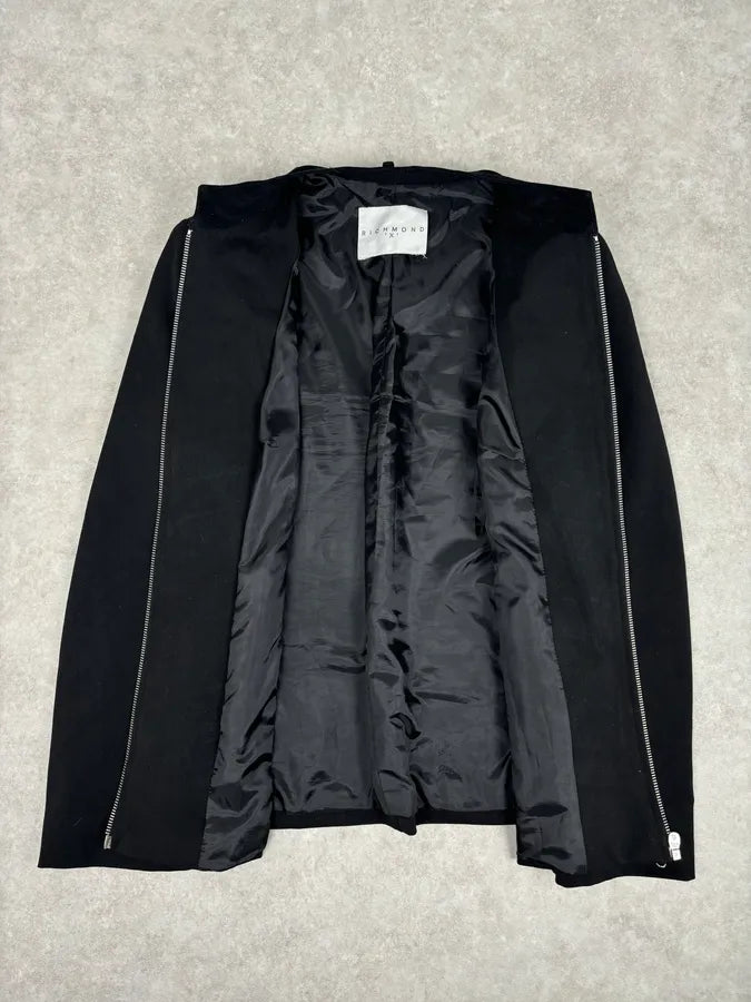 2000s Richmond Black Nylon Signature Minimalist Jacket qmCMRyT 6