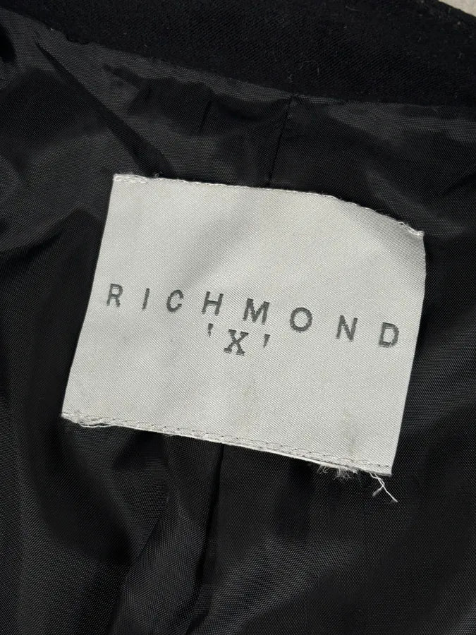 2000s Richmond Black Nylon Signature Minimalist Jacket qmCMRyT 8