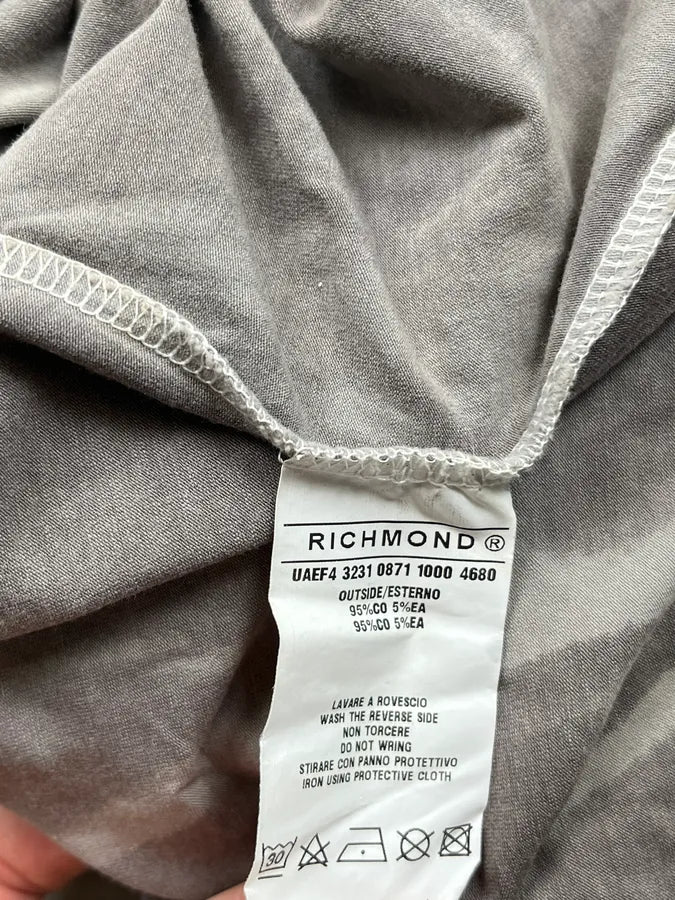 2010s Richmond Grey Embroidered Floral T-Shirt iCXJVXz 9