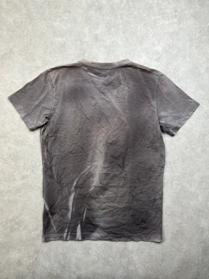 2010s Richmond Grey Embroidered Floral T-Shirt iCXJVXz 3