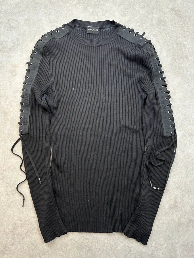 Richmond Laced Black Knit Sweater JsvuAyT 0