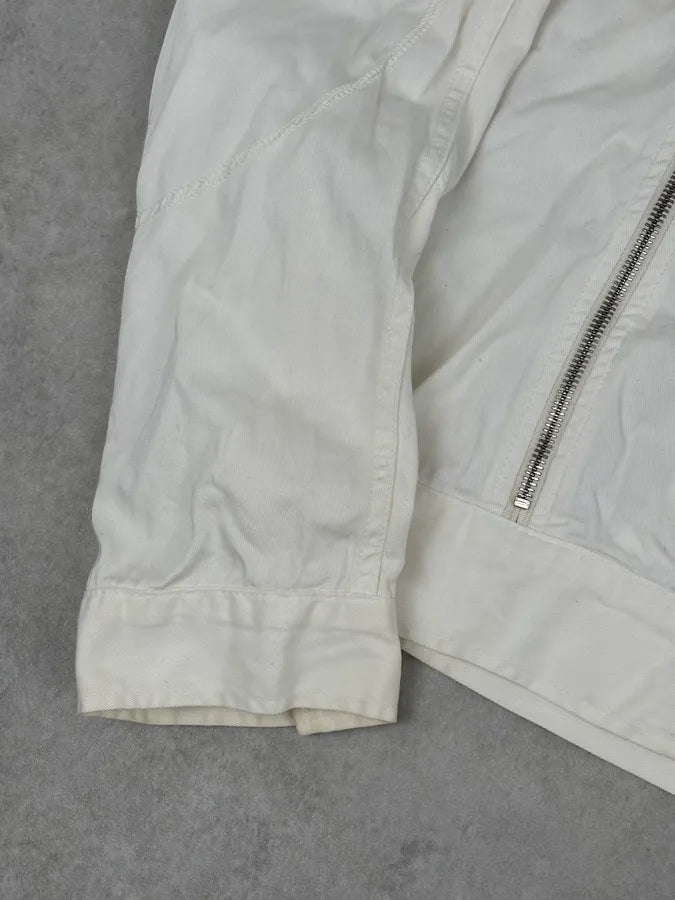 Richmond Multi Zip White Avant-Garde Biker Jacket HgEDuJu 8