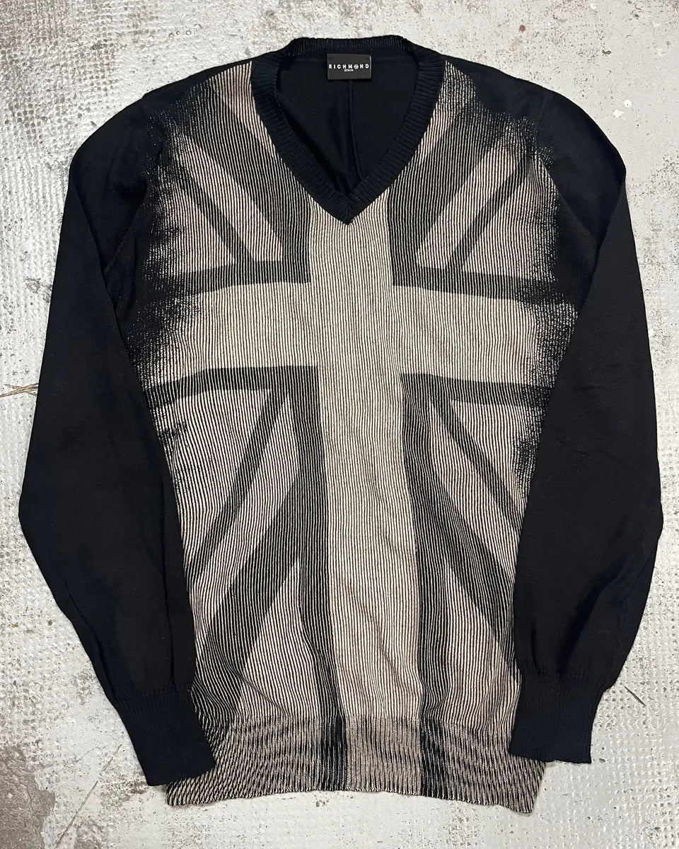 Richmond UK Flag Black & Grey Rock Sweater DElORks 3