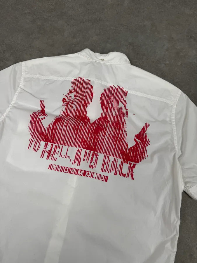 Richmond White « To Hell And Back » Red Print Shirt gBgWPCs 5