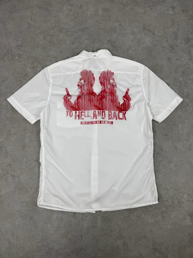 Richmond White « To Hell And Back » Red Print Shirt gBgWPCs 0