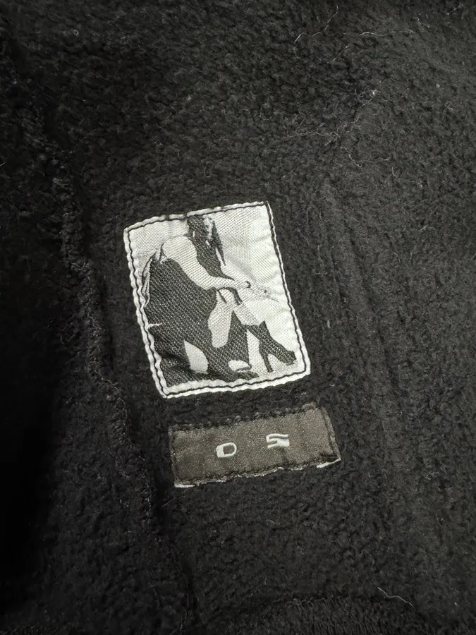 Rick Owens Asymmetrical Wool & Leather Black Jacket (L) 11