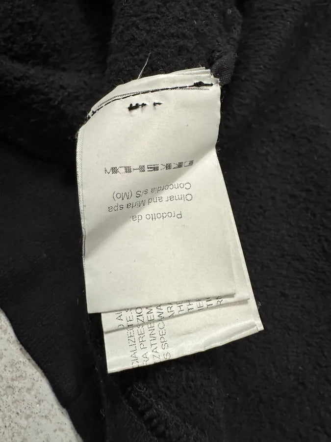 Rick Owens Asymmetrical Wool & Leather Black Jacket (L) 12