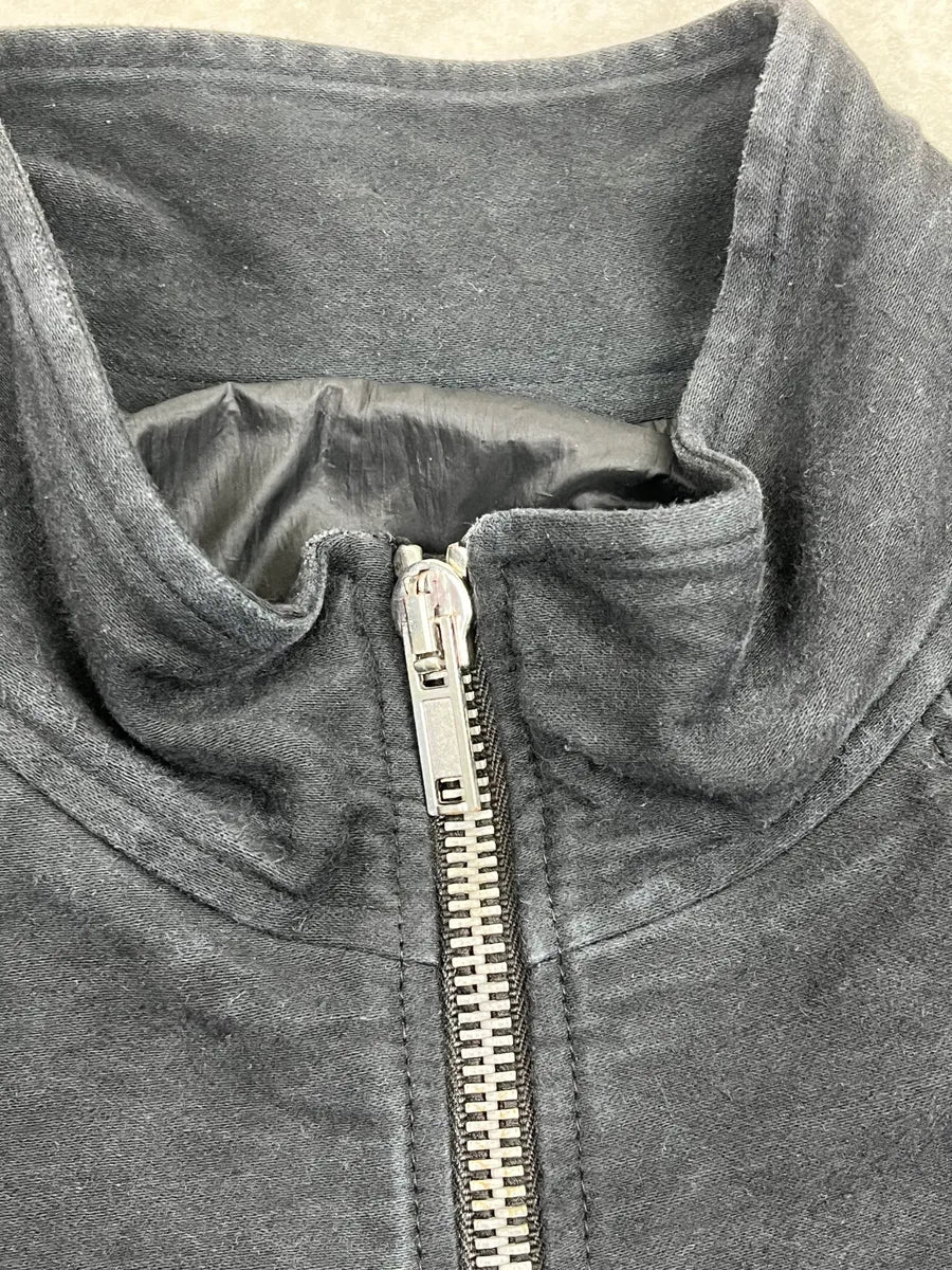 Rick Owens Avant-Garde Black Suede Leather Jacket FxvwtXy 10