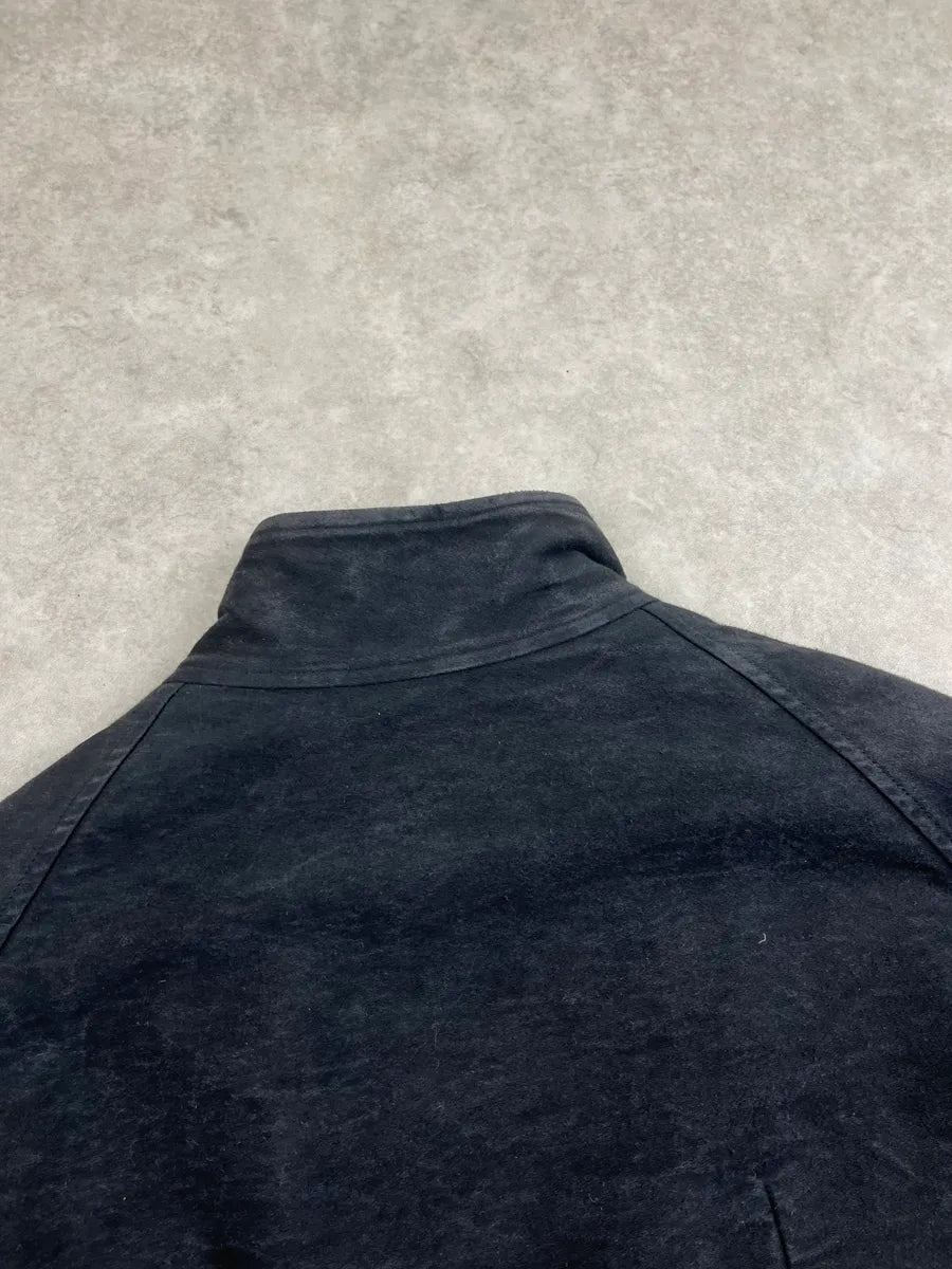 Rick Owens Avant-Garde Black Suede Leather Jacket FxvwtXy 6