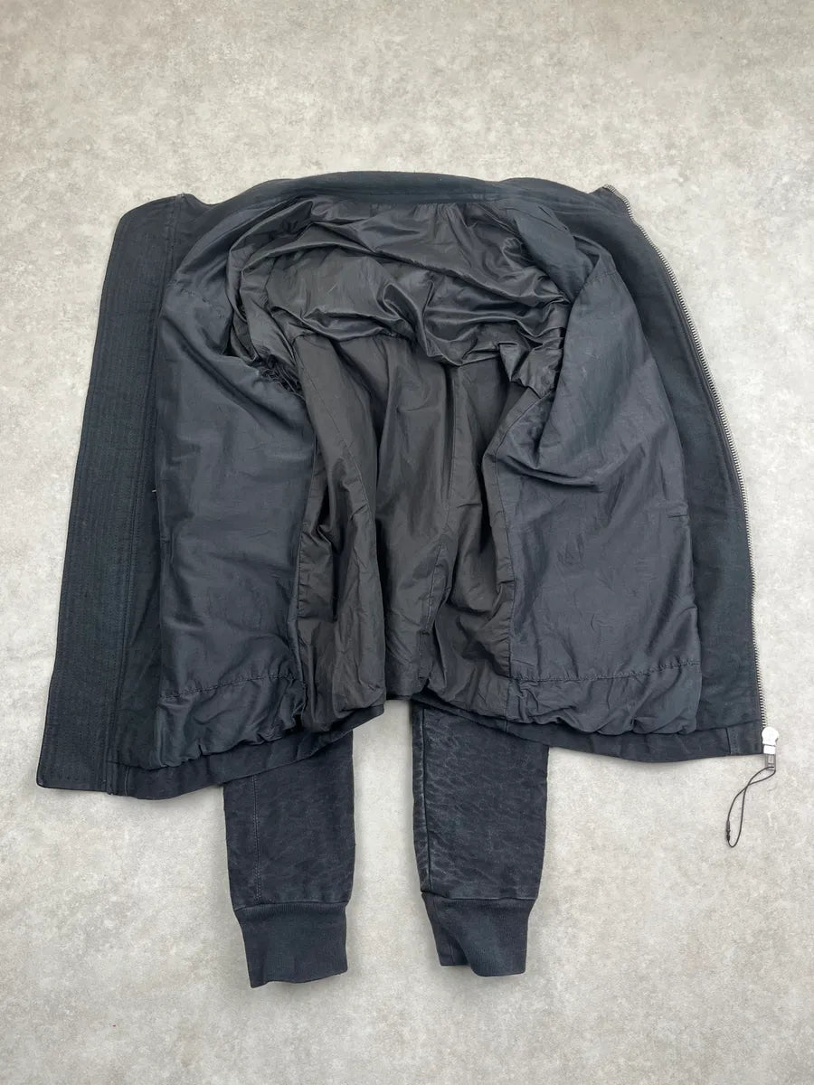 Rick Owens Avant-Garde Black Suede Leather Jacket FxvwtXy 7