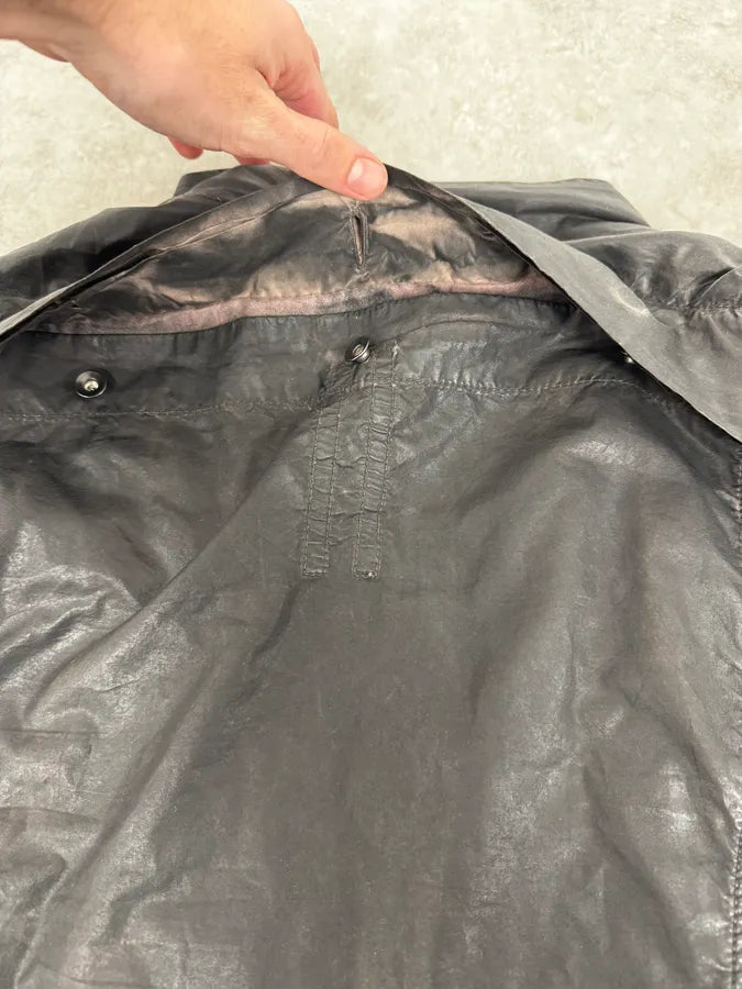 Rick Owens Black Asymmetrical Ninja Leather Jacket nuQmwdi 10