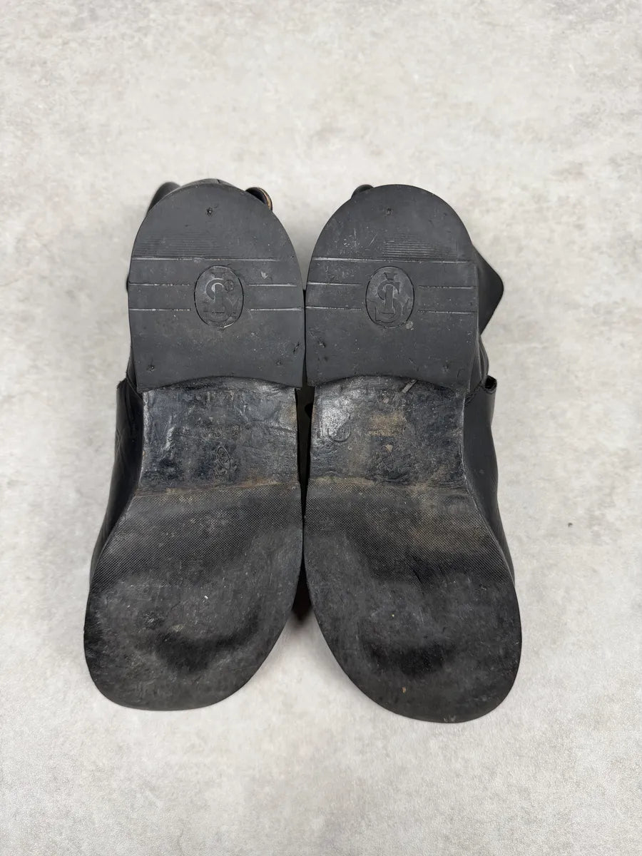 Rick Owens Black Avant-Garde Leather Boots cPNGbai 8