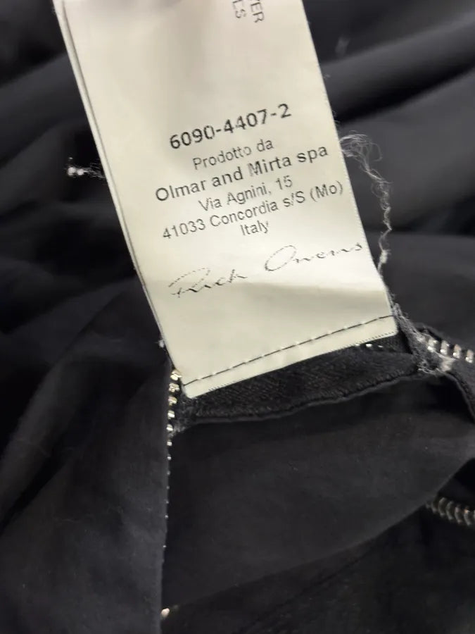 AW2015 Rick Owens Black Lamb Leather Avant-Garde Jacket vXQchLW 10