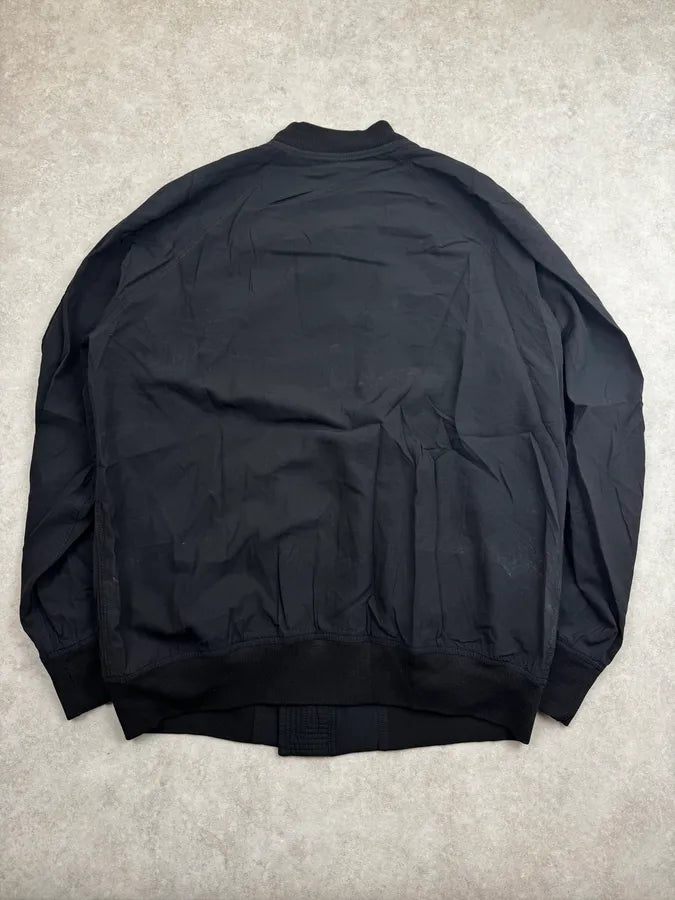 Rick Owens Black Minimalist Light Bomber Jacket XXudYzY 1