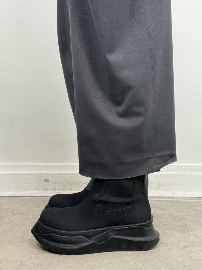 Rick Owens Black Modern Sole Rubber Chelsea Boots vuVYksw 1