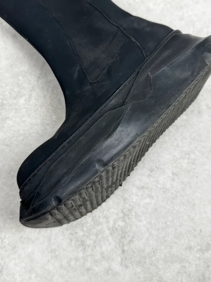 Rick Owens Black Modern Sole Rubber Chelsea Boots vuVYksw 6