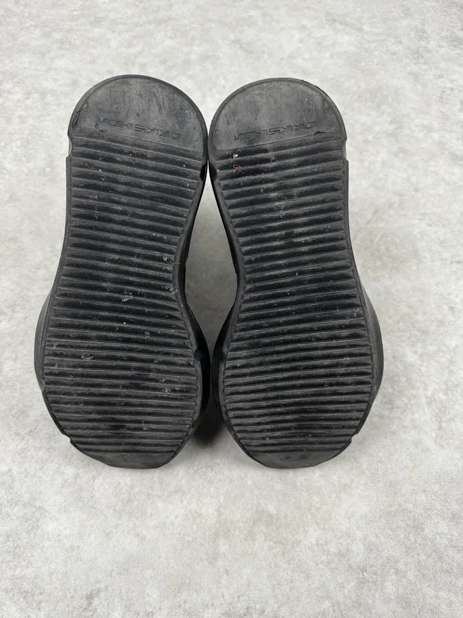 Rick Owens Black Modern Sole Rubber Chelsea Boots vuVYksw 8