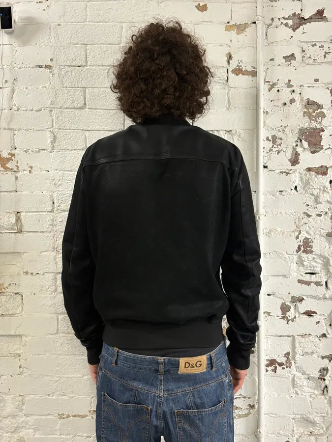 Rick Owens Black Premium Biker Leather Jacket EFZBNJE 2