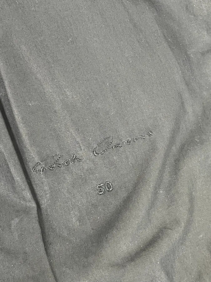 Rick Owens Black Waxed Bomber Jacket CtkwWHZ 9