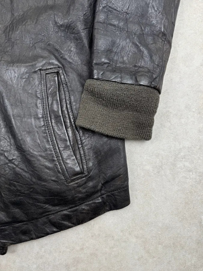 2000s Rick Owens Black Lambskin Structural Jacket tFDuUWz 8