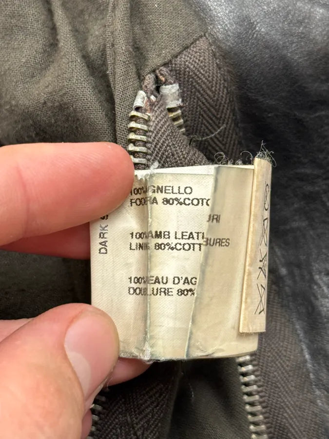 2000s Rick Owens Black Lambskin Structural Jacket tFDuUWz 12