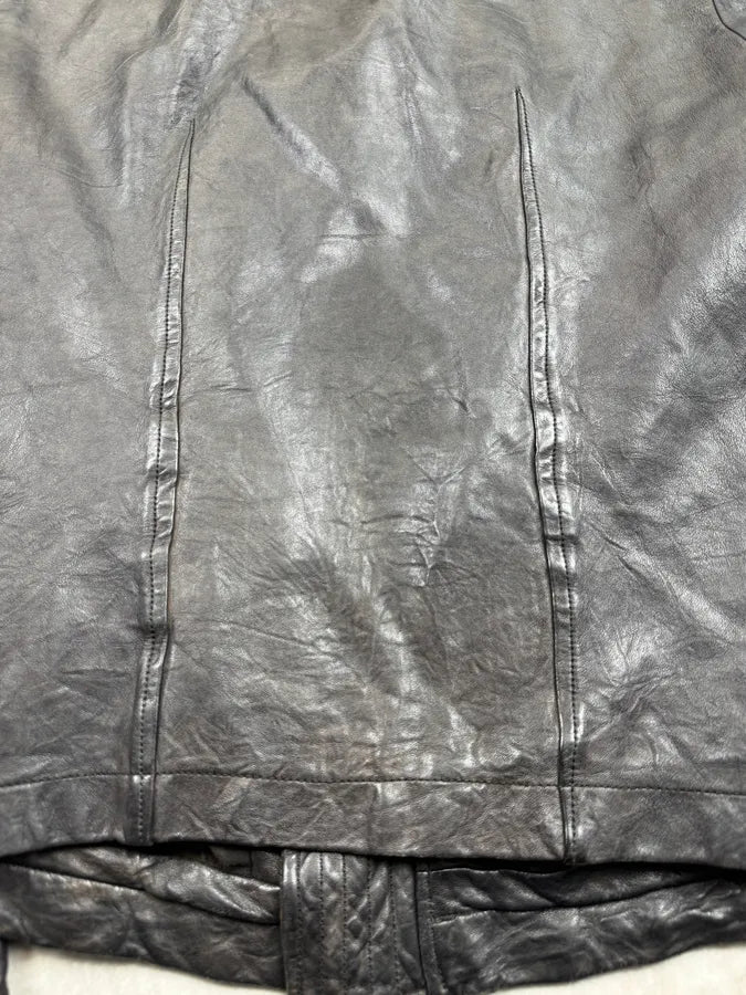 2000s Rick Owens Black Lambskin Structural Jacket tFDuUWz 9