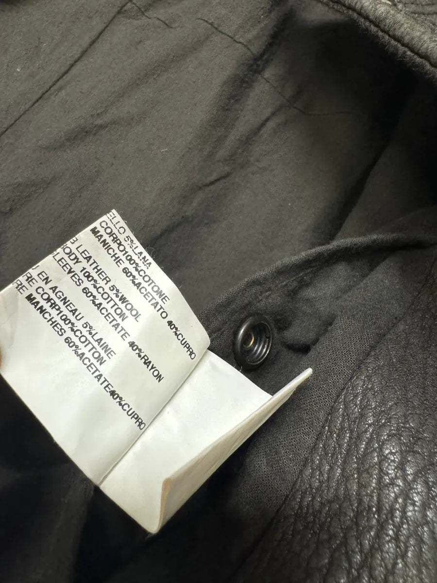 Rick Owens Brown Leather Avant-Garde Jacket EvZRkML 11