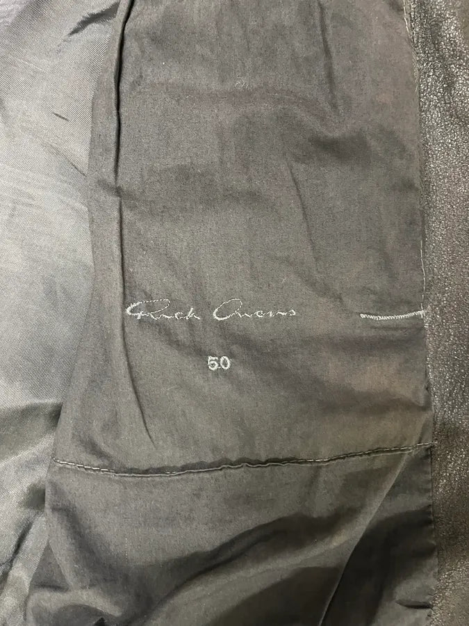 Rick Owens Brown Optimum Raw Leather Jacket sXYPgBL 8