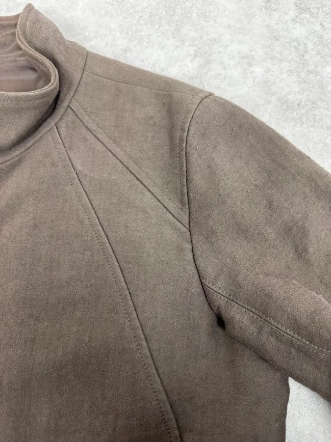 Rick Owens Brown Straight Faded Avant-Garde Jacket WDzGyAj 7