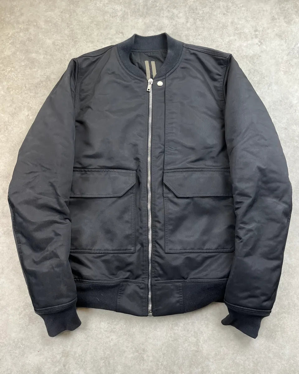 AW2018 Rick Owens Dark Shadow Black Cargo Bomber Jacket EcRzQQu 0