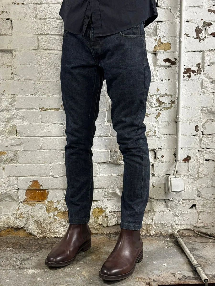 Rick Owens DRKSHDW Avant-Garde Brut Navy Slim Jeans PjGgXgi 1