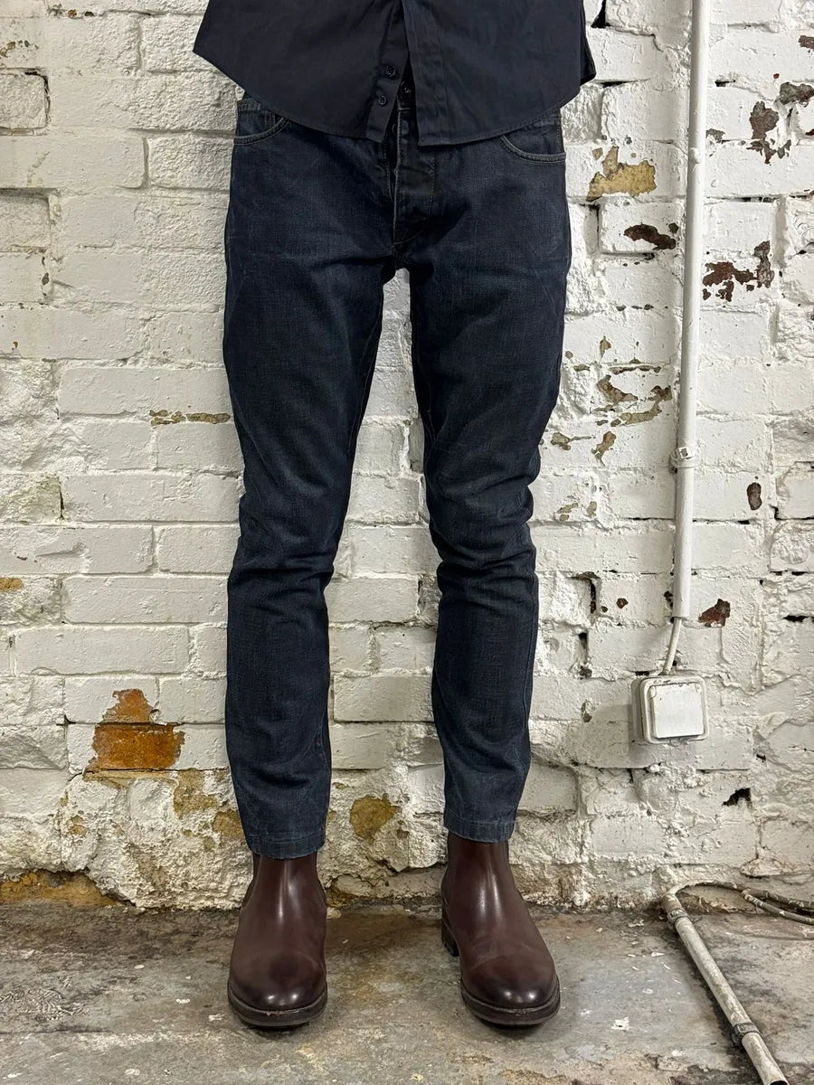 Rick Owens DRKSHDW Avant-Garde Brut Navy Slim Jeans PjGgXgi 2