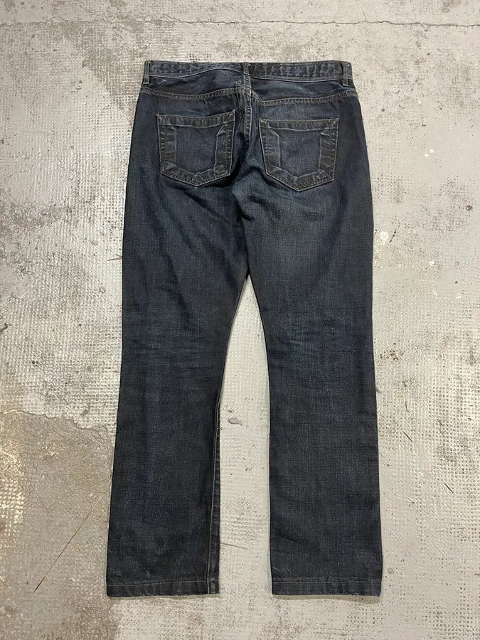 Rick Owens DRKSHDW Avant-Garde Brut Navy Slim Jeans PjGgXgi 7