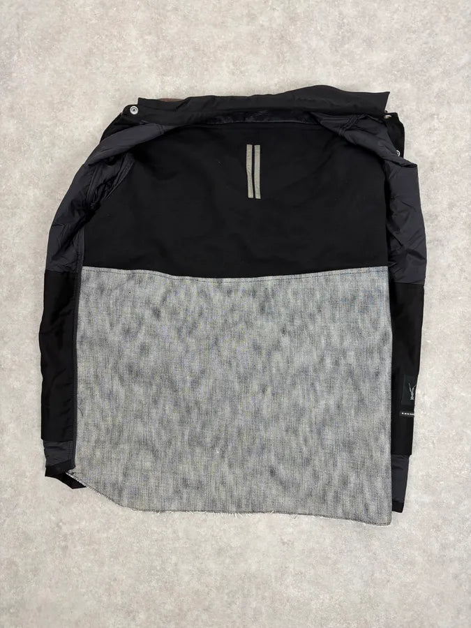 AW2019 Rick Owens Black  Leather Back Panel Over Shirt Jacket MXhbhFo 6