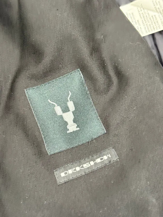 AW2019 Rick Owens Black  Leather Back Panel Over Shirt Jacket MXhbhFo 7