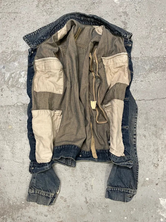 Rick Owens DRKSHDW Faded Blue Denim Jacket (M) qxjucuh 4