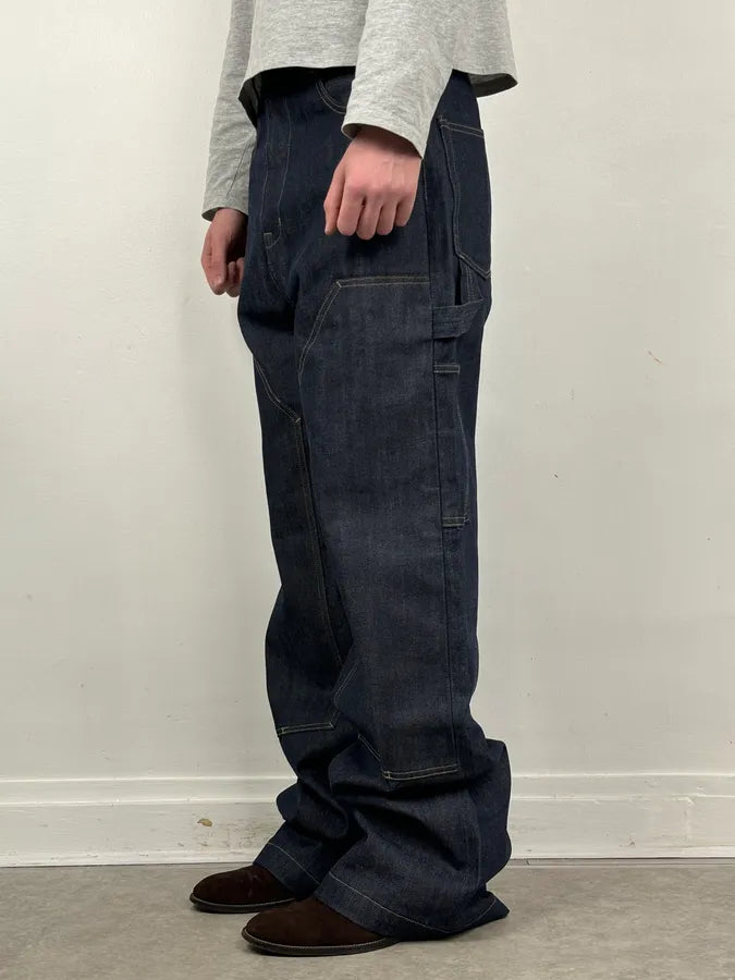 Rick Owens Carpenter Navy Denim Jeans BvfRKUr 1