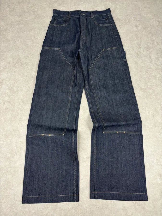Rick Owens Carpenter Navy Denim Jeans BvfRKUr 3