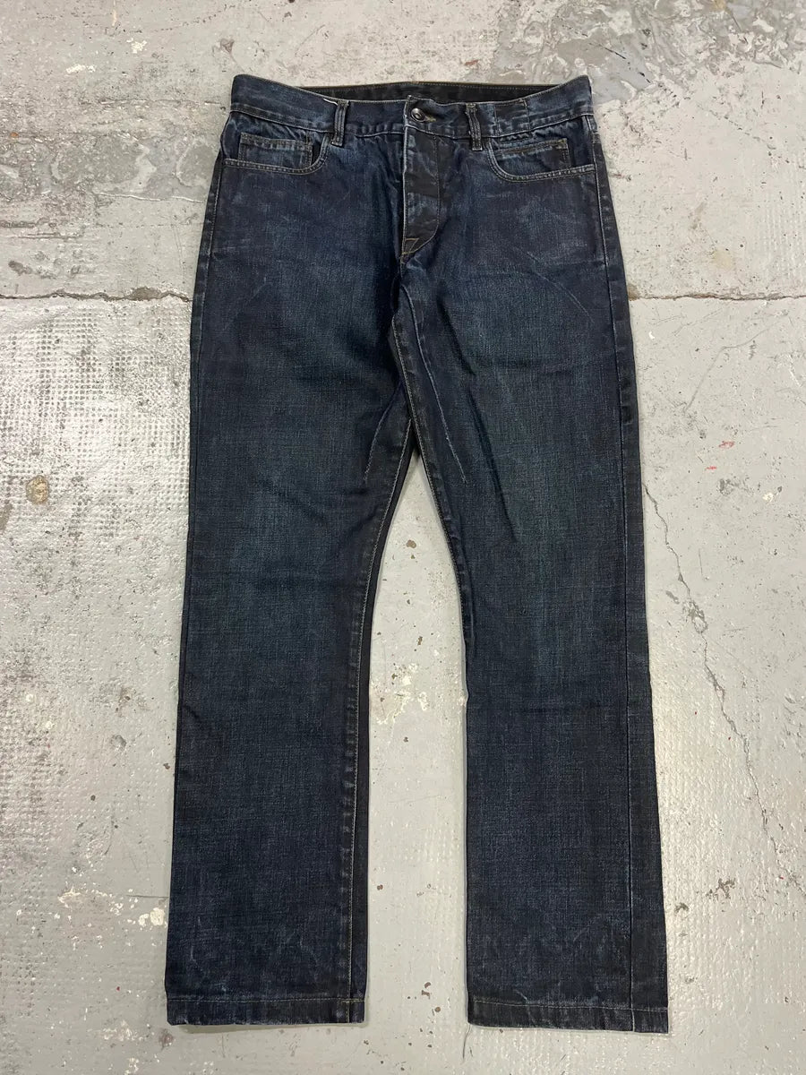 Rick Owens DRKSHDW Obscure Navy Denim Jeans XQbhPBg 0