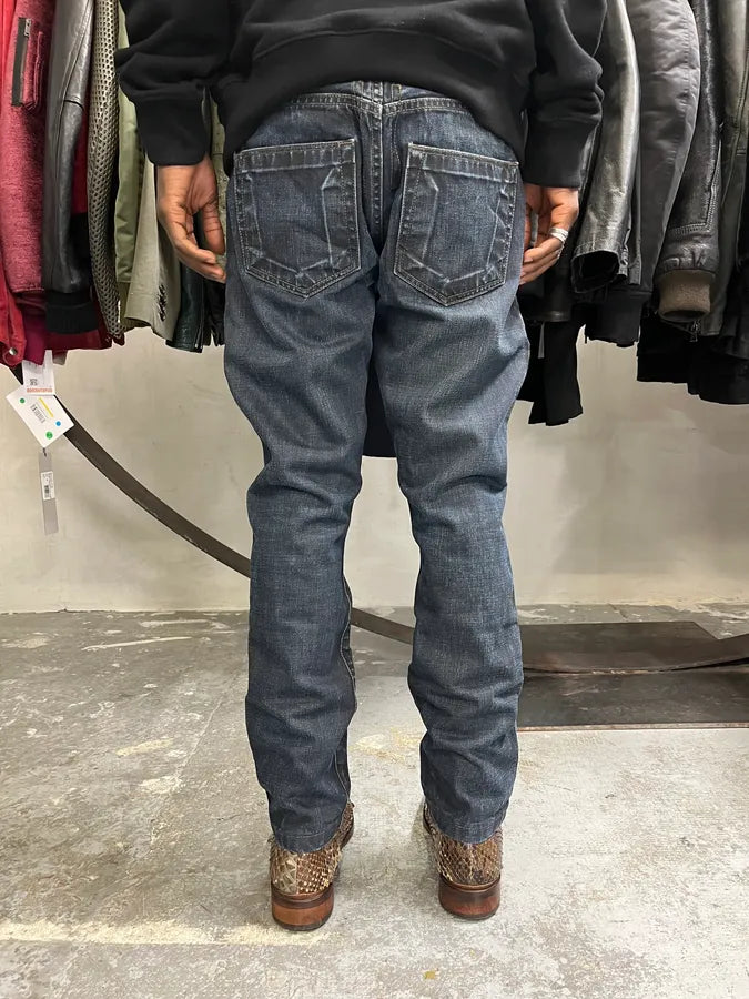 Rick Owens DRKSHDW Obscure Navy Denim Jeans XQbhPBg 3