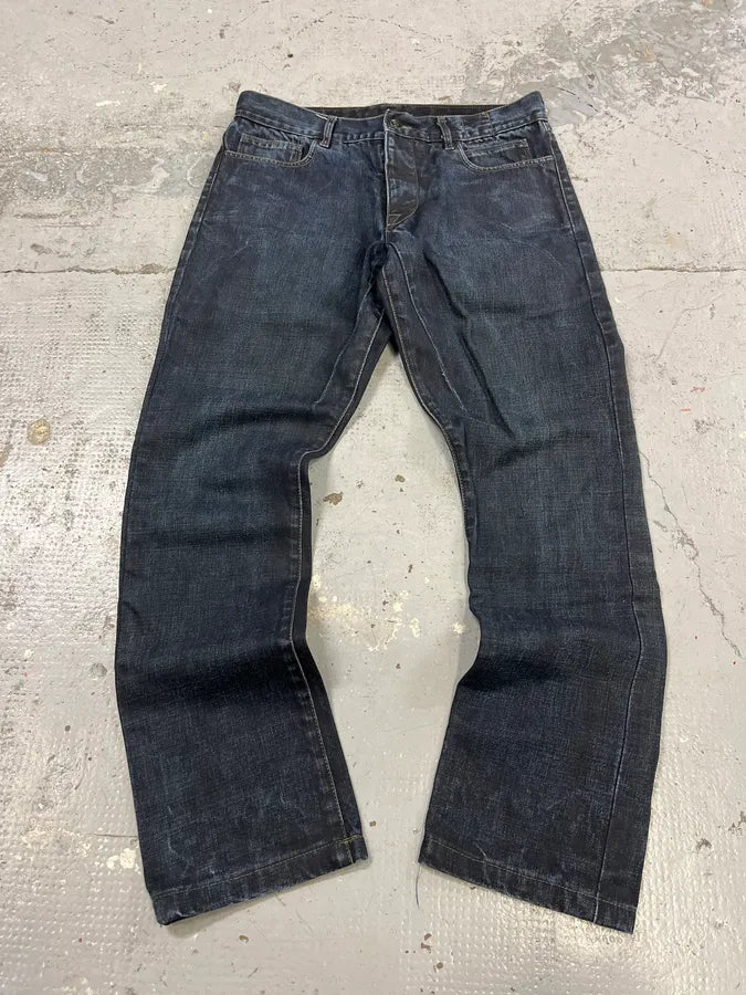 Rick Owens DRKSHDW Obscure Navy Denim Jeans XQbhPBg 4