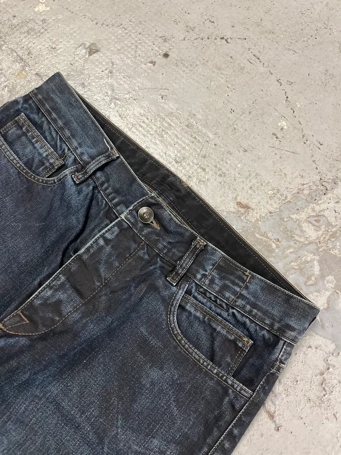 Rick Owens DRKSHDW Obscure Navy Denim Jeans XQbhPBg 5
