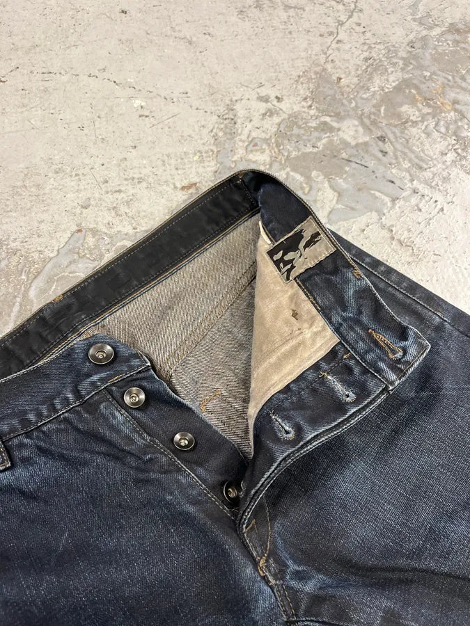 Rick Owens DRKSHDW Obscure Navy Denim Jeans XQbhPBg 9