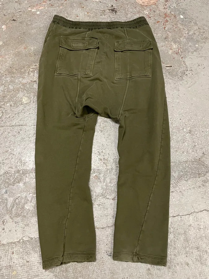 Rick Owens DRKSHDW Olive Cozy Joggers Pants (XL) AOgqVaN 1