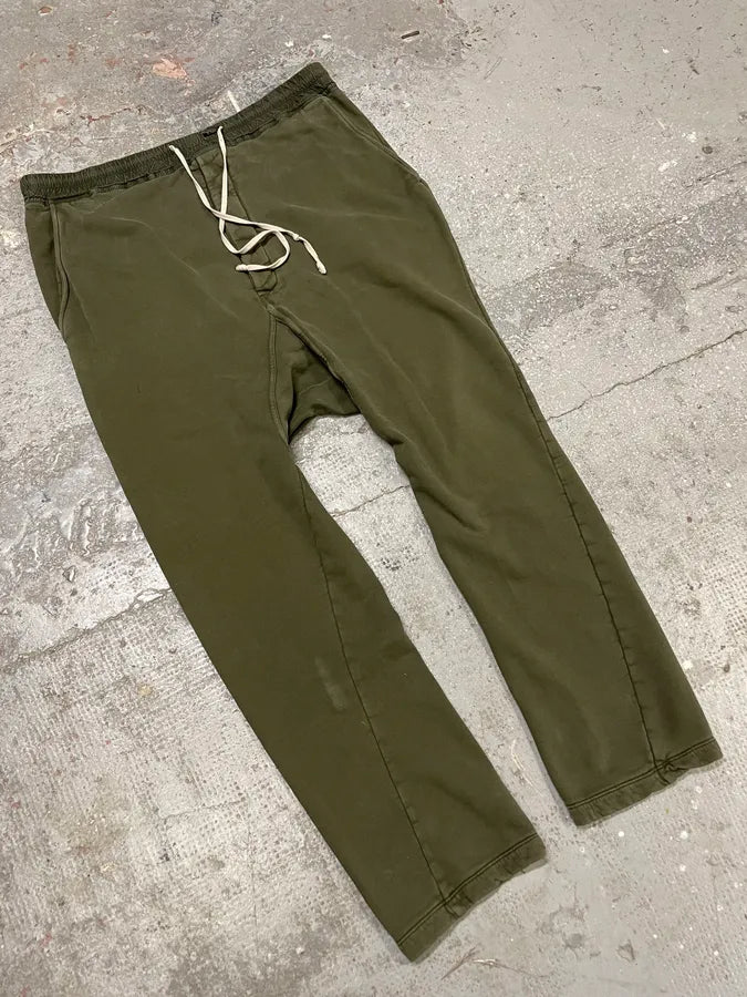 Rick Owens DRKSHDW Olive Cozy Joggers Pants (XL) AOgqVaN 2