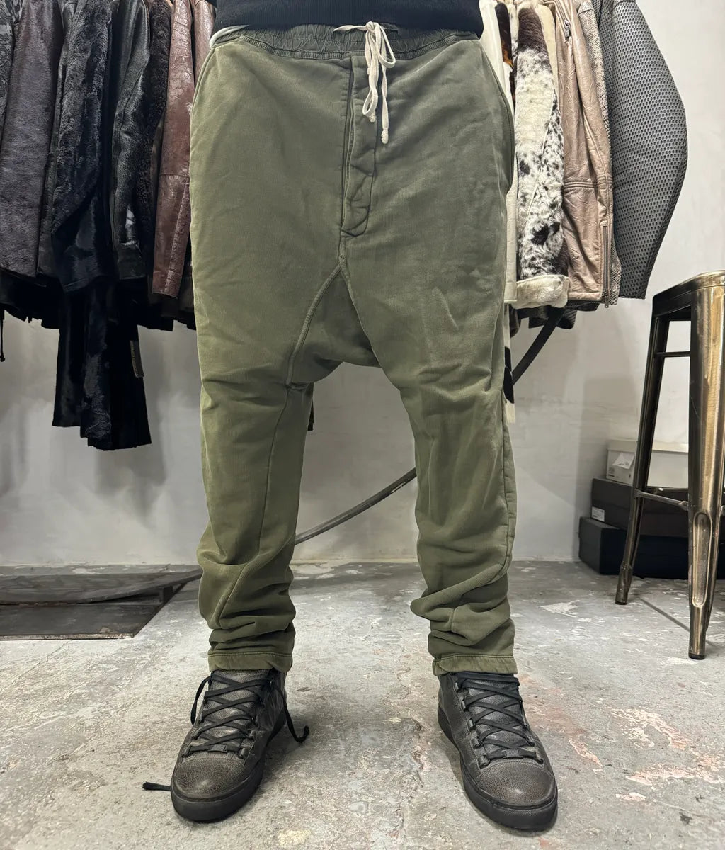 Rick Owens DRKSHDW Olive Cozy Joggers Pants (XL) AOgqVaN 4