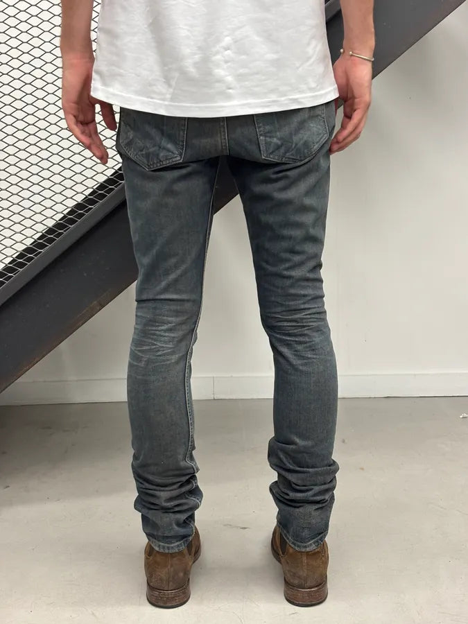 SS2016 Rick Owens DRKSHDW Slim Gradient Bronze & Black Denim Jeans hDrREea 3