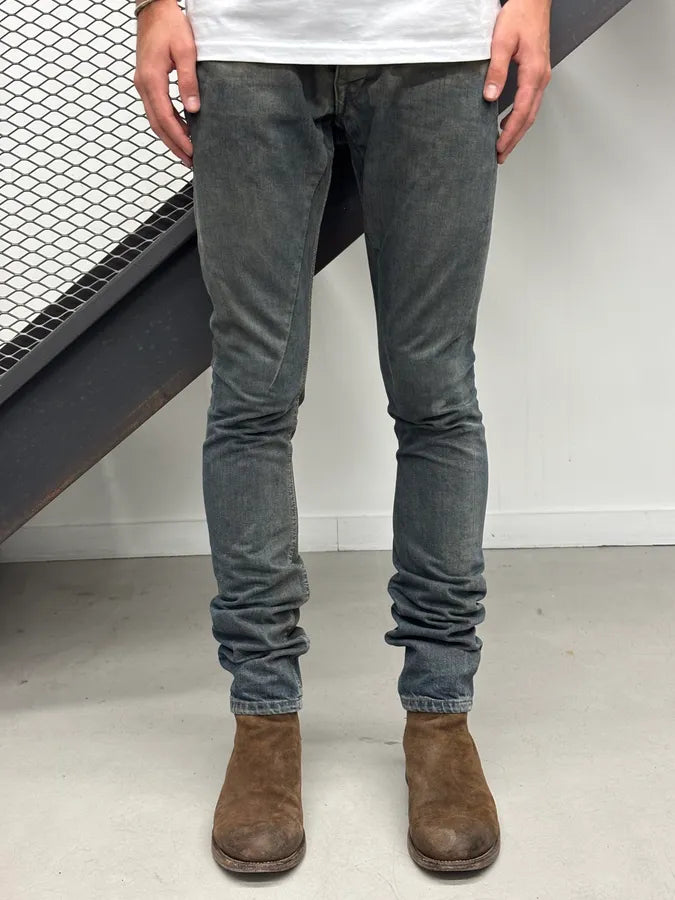 SS2016 Rick Owens DRKSHDW Slim Gradient Bronze & Black Denim Jeans hDrREea 1