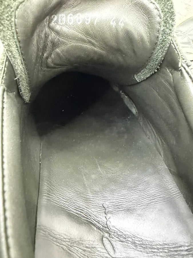 Rick Owens Forest Green Leather Sneakers dPDbFRM 10